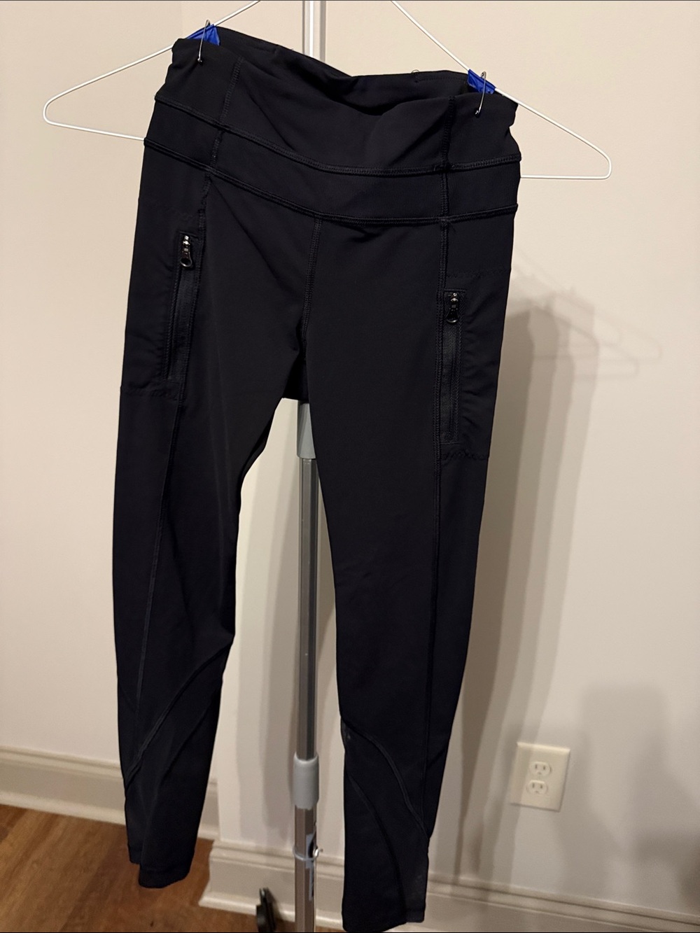 lululemon athletica Black High-Rise Leggings with Side Zip Pockets